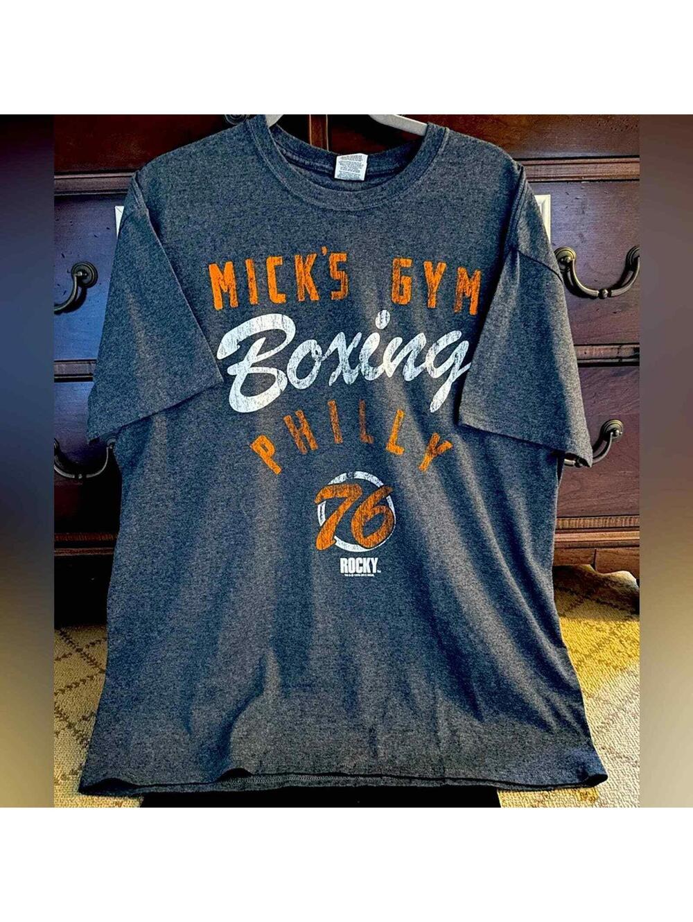 Vintage Jerzees heavy weight cotton Rocky Mick's Gym Boxing Philly 76 XL NWOT